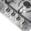 Sealey DH225 Baridi Gas Hob with 4 Cooking Zones 60cm - Stainless Steel