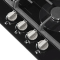 Sealey DH226 Baridi Gas Hob with 4 Cooking Zones 60cm - Black