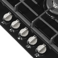 Baridi Gas Hob with 5 Cooking Zones 70cm - Black