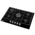 Baridi Gas Hob with 5 Cooking Zones 70cm - Black