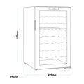 Baridi 52 Bottle Dual Zone Wine Fridge & Cooler