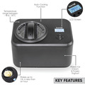 Sealey DH240 Baridi Automatic Churning Ice Cream Machine 1.5L - Black