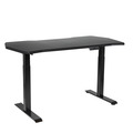 Sealey Dellonda Carbon Fibre Effect Electric Height Adjustable Standing Desk, 1400 x 700mm Dual Motor 100kg
