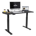 Sealey Dellonda Carbon Fibre Effect Electric Height Adjustable Standing Desk, 1400 x 700mm Dual Motor 100kg