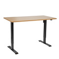 Sealey DH242 Dellonda Single Motor Ultra-Quiet Adjustable-Height Electric Sit/Stand Desk - Oak Desktop