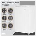 Sealey DH250 Baridi 55cm Undercounter Freezer with Adjustable Thermostat 85L - White