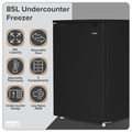 Sealey DH251 Baridi 55cm Undercounter Freezer with Adjustable Thermostat, 85L - Black