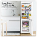 Baridi 70/30 Low Frost Fridge Freezer 157L Capacity - White