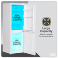 Baridi 70/30 Low Frost Fridge Freezer 157L Capacity - White