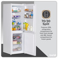 Baridi 70/30 Low Frost Fridge Freezer 157L Capacity - White