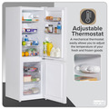 Baridi 70/30 Low Frost Fridge Freezer 157L Capacity - White