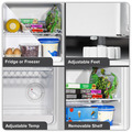 Sealey DH254 Baridi Mini Tabletop Fridge/Freezer, 31L Capacity - White