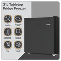 Sealey DH255 Baridi Mini Tabletop Fridge/Freezer, 31L Capacity - Black