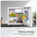 Sealey DH256 Baridi Tabletop Fridge with Ice Box, 46L Capacity, Adjustable Thermostat - White