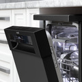 Baridi Slimline Freestanding Dishwasher 45cm Wide 10 Place Settings - Black