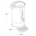 Sealey DH270 Baridi Hot Water Boiler, Tea Urn, 20L Capacity, Stainless Steel