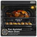 Sealey DH279 Baridi 90cm Built-In Double Oven, 88L Capacity, Energy Rating A - Black