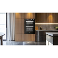 Sealey DH279 Baridi 90cm Built-In Double Oven, 88L Capacity, Energy Rating A - Black