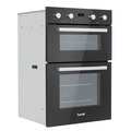 Sealey DH279 Baridi 90cm Built-In Double Oven, 88L Capacity, Energy Rating A - Black