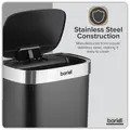 Sealey DH283 Sensor Bin 80L - Black/Stainless Steel