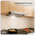Sealey DH286 Baridi Telescopic Cooker Hood with Aluminium Filters 60cm - Stainless Steel