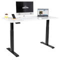 Sealey Dellonda White Electric Height Adjustable Standing Desk, 1400 x 700mm Dual Motor 100kg