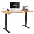 Sealey Dellonda Oak Electric Height Adjustable Standing Desk, 1400 x 700mm Dual Motor 100kg