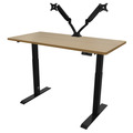 Sealey Dellonda Oak Electric Height Adjustable Standing Desk, 1400 x 700mm Dual Motor 100kg