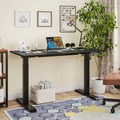 Sealey Dellonda Black Electric Height Adjustable Standing Desk, 1400 x 700mm Dual Motor 100kg