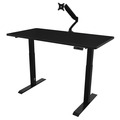Sealey Dellonda Black Electric Height Adjustable Standing Desk, 1400 x 700mm Dual Motor 100kg