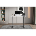 Sealey Dellonda Single Motor Ultra-Quiet Adjustable-Height Electric Sit/Stand Desk - White Desktop