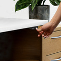 Sealey Dellonda Single Motor Ultra-Quiet Adjustable-Height Electric Sit/Stand Desk - White Desktop