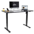 Sealey DH38 Dellonda Single Motor Ultra-Quiet Adjustable-Height Electric Sit/Stand Desk - Black Desktop