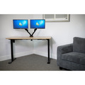 Sealey Dellonda Oak Electric Adjustable-Height Standing Desk with Memory, Quiet & Fast 1400 x 700mm