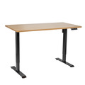 Sealey Dellonda Oak Electric Adjustable-Height Standing Desk with Memory, Quiet & Fast 1400 x 700mm