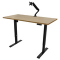 Sealey Dellonda Oak Electric Adjustable-Height Standing Desk with Memory, Quiet & Fast 1400 x 700mm