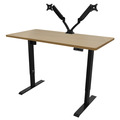 Sealey Dellonda Oak Electric Adjustable-Height Standing Desk with Memory, Quiet & Fast 1400 x 700mm