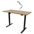 Sealey Dellonda Oak Electric Adjustable-Height Standing Desk with Memory, Quiet & Fast 1400 x 700mm