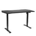 Sealey Dellonda Carbon Fibre Effect Electric Height Adjustable Standing Desk with Memory, Quiet, 1400 x 700mm