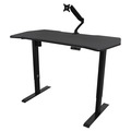 Sealey Dellonda Carbon Fibre Effect Electric Height Adjustable Standing Desk with Memory, Quiet, 1400 x 700mm
