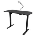 Sealey Dellonda Carbon Fibre Effect Electric Height Adjustable Standing Desk with Memory, Quiet, 1400 x 700mm