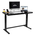Sealey Dellonda Single Motor Ultra-Quiet Electric Desk with Control Panel, USB Port & Drawer - Black Desktop