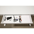Sealey Dellonda Single Motor Ultra-Quiet Electric Desk with Control Panel, USB Port & Drawer - White Desktop