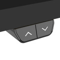 Sealey Dellonda Single Motor Ultra-Quiet Adjustable-Height Electric Sit/Stand Desk - Black Desktop
