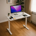 Sealey DH56 Dellonda Single Motor Ultra-Quiet Adjustable-Height Electric Sit/Stand Desk - White Desktop