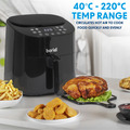 Sealey DH60 Baridi Single Zone Air Fryer with 8 Preset Functions 3.5L Capacity