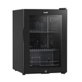 Sealey DH62 Baridi Beer & Drinks Fridge with LED Light, Black and Glass Door 60L
