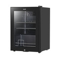 Sealey DH62 Baridi Beer & Drinks Fridge with LED Light, Black and Glass Door 60L
