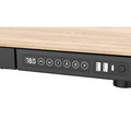 Sealey DH65 Dellonda Single Motor Ultra-Quiet Electric Desk with Control Panel, USB Port & Drawer - Oak Desktop