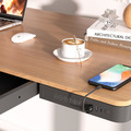 Sealey DH65 Dellonda Single Motor Ultra-Quiet Electric Desk with Control Panel, USB Port & Drawer - Oak Desktop